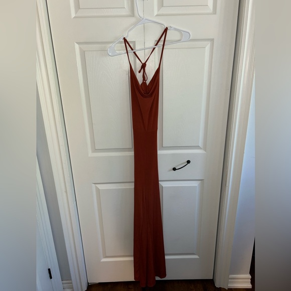 SHEIN Lace Up Tied Backless Wide Leg Jumpsuit - Picture 4 of 5